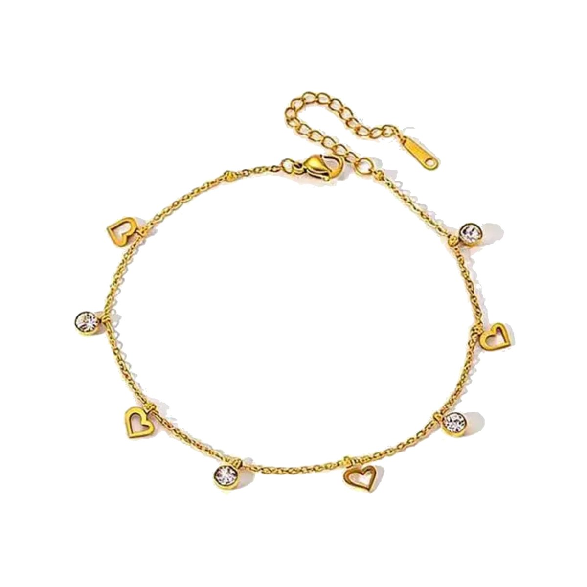 Heart Charm Anklet